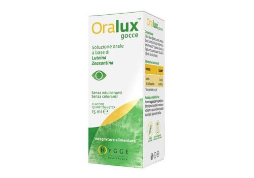 Oralux gocce soluzione orale integratore per il benessere della vista 15ml