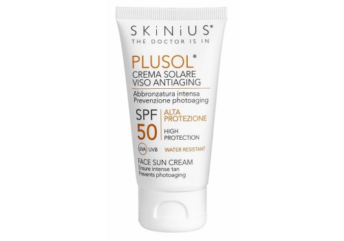 Plusol Spf 50 crema solare viso antiaging 50ml