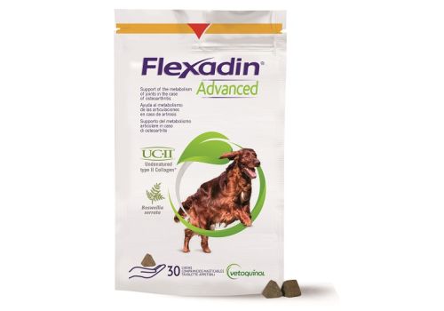 Flexadin Advanced mangime complementare per il supporto del metabolismo articolare del cane 30 tavolette appetibili