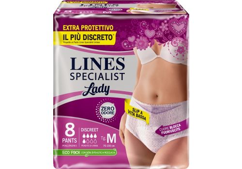 Lines Specialist Lady pants discreet taglia m 8 pezzi