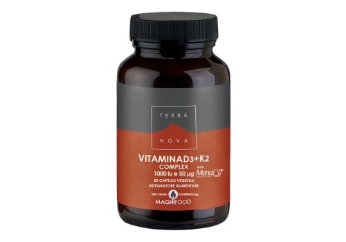 Terranova vitamina D3+K2 integratore per la circolazione e le ossa 50 capsule