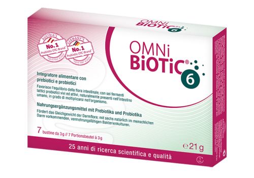 Omni Biotic 6 integratore con prebiotici e probiotici 7 bustine