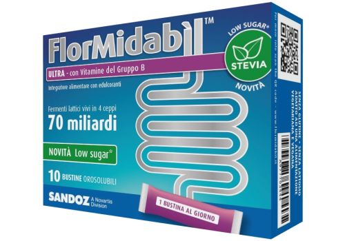 Flormidabil Ultra integratore per l'equilibrio della flora intestinale  10 bustine