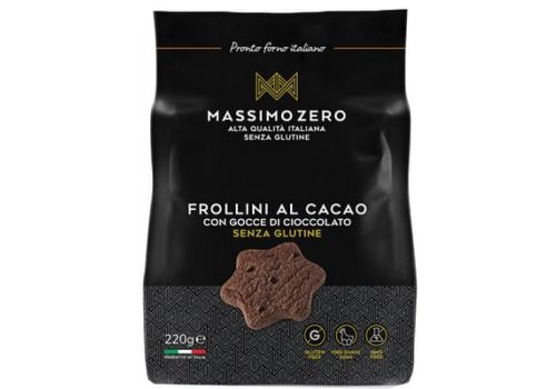 Massimo Zero frollini al cacao senza glutine 220 grammi