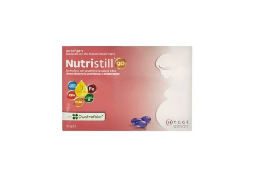 Nutristill 90 integratore per sostenere la donna durante gravidanza e allattamento 90 softgel