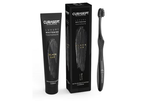 Curasept Black Lux con carboni bioattivi dentifricio 75ml + 1 spazzolino