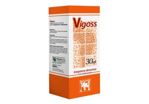 Vigoss integratore di vitamina D3 e K2 gocce orali 30ml