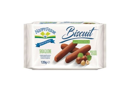 Happy Farm biscotto nocciola senza glutine 120 grammi