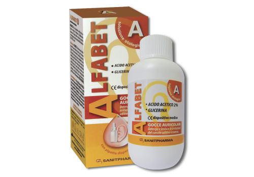 Alfabet A sgocce auricolari detergenti e lenitive 100ml