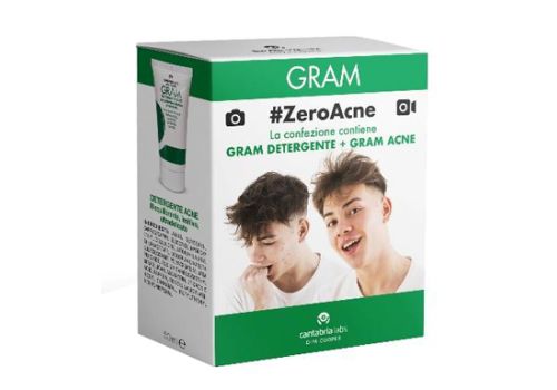 Gram Zeroacne detergente detergente purificante + crema 50ml + 50ml