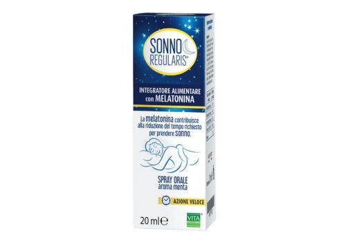 Sonno Regularis integratore per ridurre il tempo di addormentamento aroma menta spray orale 20ml