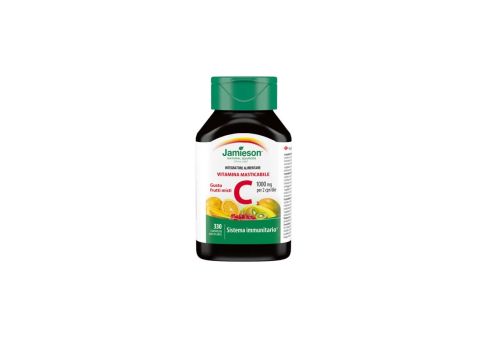 Jamieson Vitamina C masticabile 1000mg gusto frutti misti integratore per il sistema immunitario 330 compresse masticabili