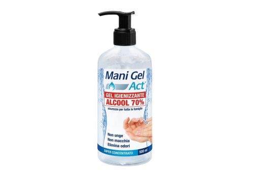 Mani Gel Act gel igienizzante alcol 70% super concentrato 500ml