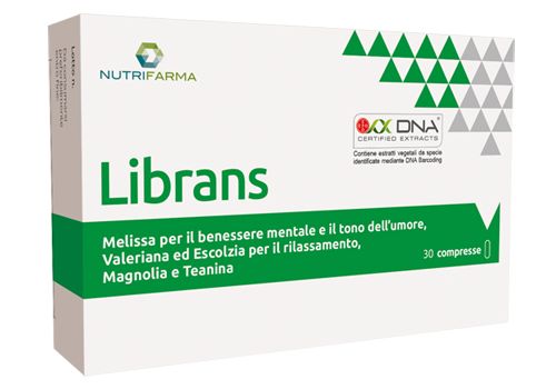 Librans integratore per il rilassamento e il tono dell'umore 30 compresse