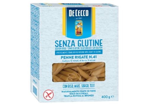 De Cecco senza glutine penne rigate n.41 400 grammi