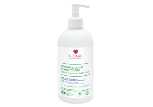 F-Care sapone liquido igienizzante per mani e corpo 500ml