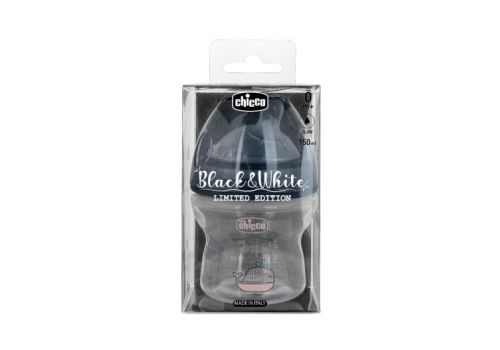 Chicco Black & White biberon a flusso lento 150ml