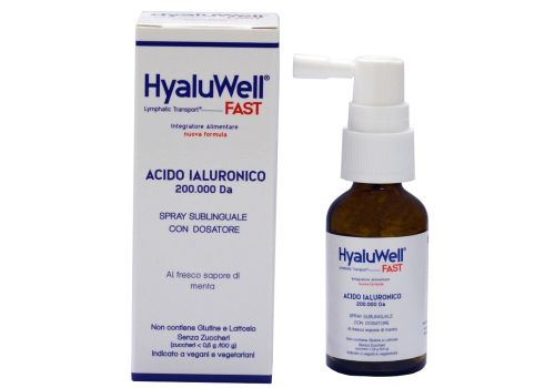 Hyaluwell fast spray sublinguale integratore per la vista 20ml