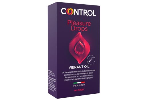 Control Pleasure Drops Vibrant Oil olio intimo riscaldante e sollecitante 10ml