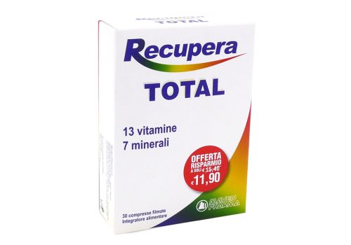 Recupera Total integratore di vitamine e minerali 30 compresse