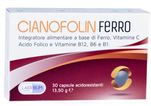 Cianofolin Ferro integratore a base di ferro 30 capsule