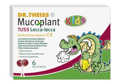 Dr.Theiss Mucoplant tuss kids lecca lecca per tosse 6 pezzi