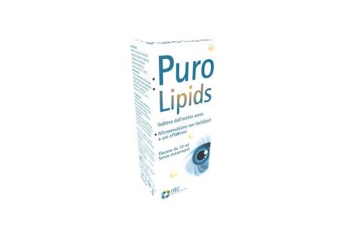 Puro Lipids microemulsione oftalmica per l'occhio secco 10ml