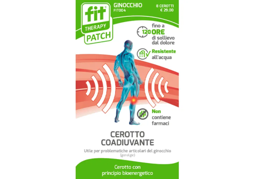 Fit Therapy cerotto coadiuvante per disturbi articolari al ginocchio 8 pezzi