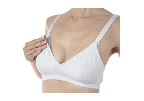 Mammy reggiseno per allattamento in cotone colore bianco taglia 4C