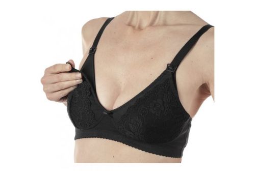 Mammy reggiseno per allattamento in cotone colore nero taglia 3D