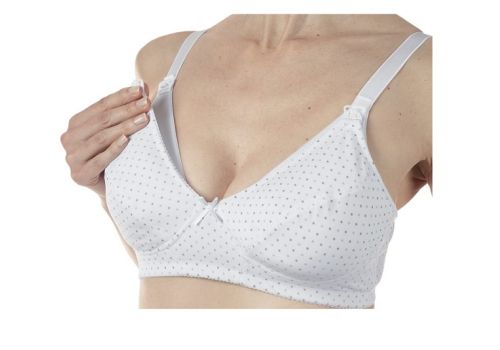 Mammy reggiseno allattamento in microfibra colore bianco taglia 3d