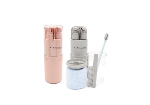 Beautytime Cleo The toylet travel set nero kit da viaggio per il bagno