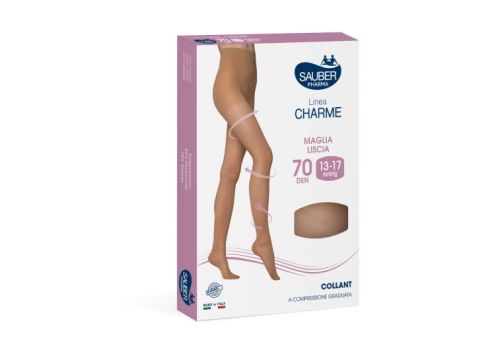 Sauber Linea Charme 13-17mmhg collant maglia liscia 70 denari colore medio taglia 3