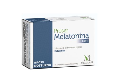 Proser Melatonina Fast integratore per il riposo notturno 60 compresse