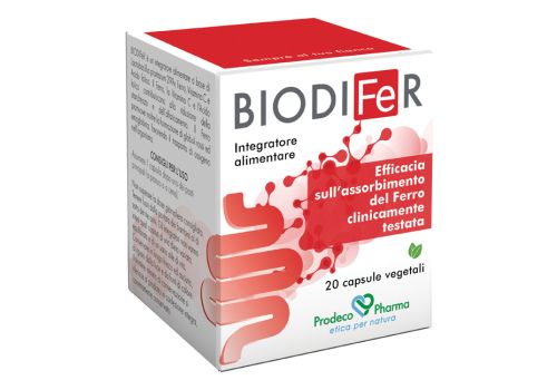 Biodifer integratore per stanchezza e affaticamento 20 capsule vegetali