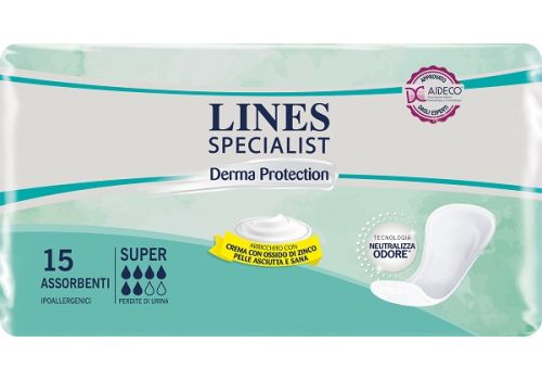 Lines Specialist Derma Protection Super assorbenti ipoallergenici 14 pezzi