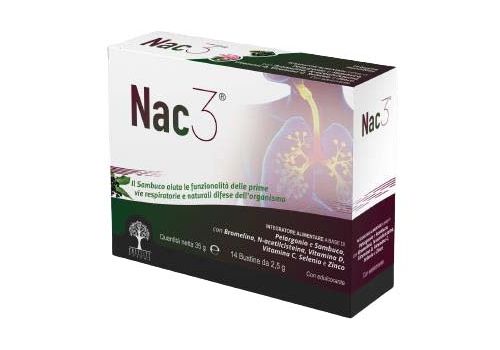 Nac 3 integratore per il benessere delle vie respiratorie e del sistema immunitario 14 bustine