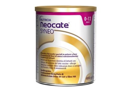 Neocate Syneo alimento a base di aminoacidi per la gestione dell'allergia al latte vaccino polvere 400 grammi