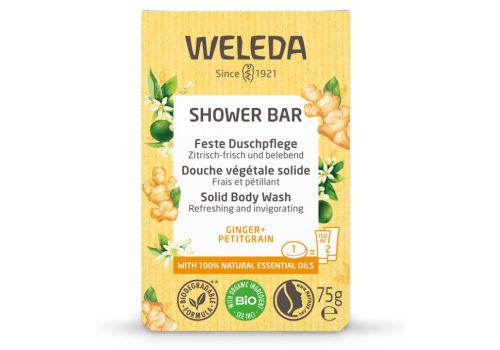 WELEDA BAGNO DOCCIA SOLIDO ZENZERO + PETITGRAIN 75G