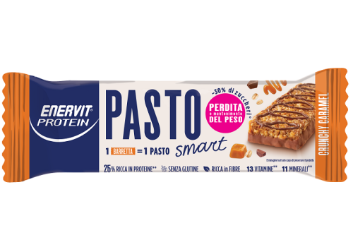 Enervit Protein pasto sostitutivo barretta crun caramel 55 grammi