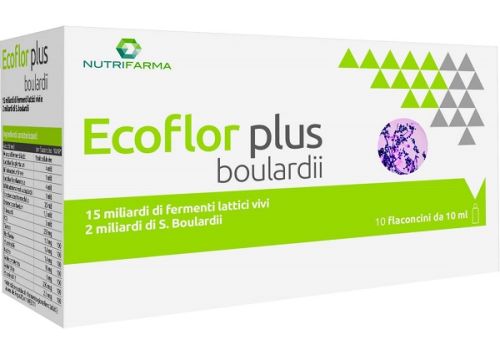 Ecoflor plus boulardii integratore di fermenti lattici 10 flaconcini da 10ml