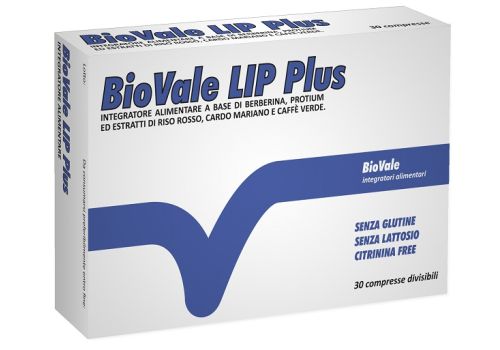 Biovale Lip Plus integratore per apparato cardiovascolare digestivo epatico 30 compresse