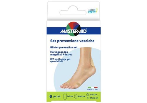 Master Aid Foot Care set prevenzione vesciche 6 pezzi