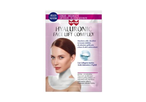 Winter Hyaluronic Face Lift Complex maschera collo-décolleté in tessuto effetto lifting