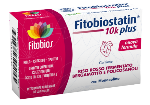 Fitobiostatin 10K Plus integratore per il controllo del colesterolo 30 compresse