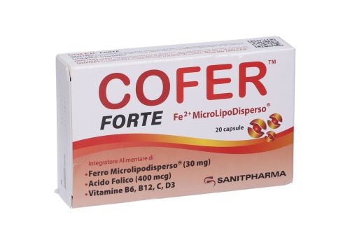 Cofer Forte integratore a base di ferro 20 capsule