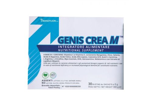 Genis Crea M integratore di vitamine minerali e aminoacidi 30 bustine