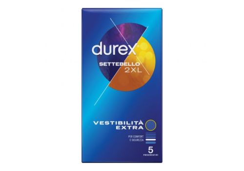 Durex Settebello 2XL preservativi vestibilità extra 5 pezzi