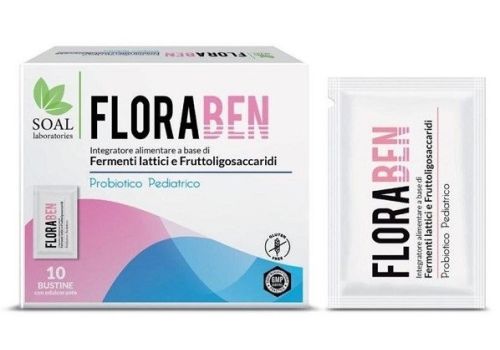 Floraben Pediatrico integratore di fermenti lattici 10 bustine