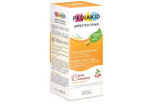 Pediakid appetito-tono integratore tonico sciroppo 125ml gusto lampone 